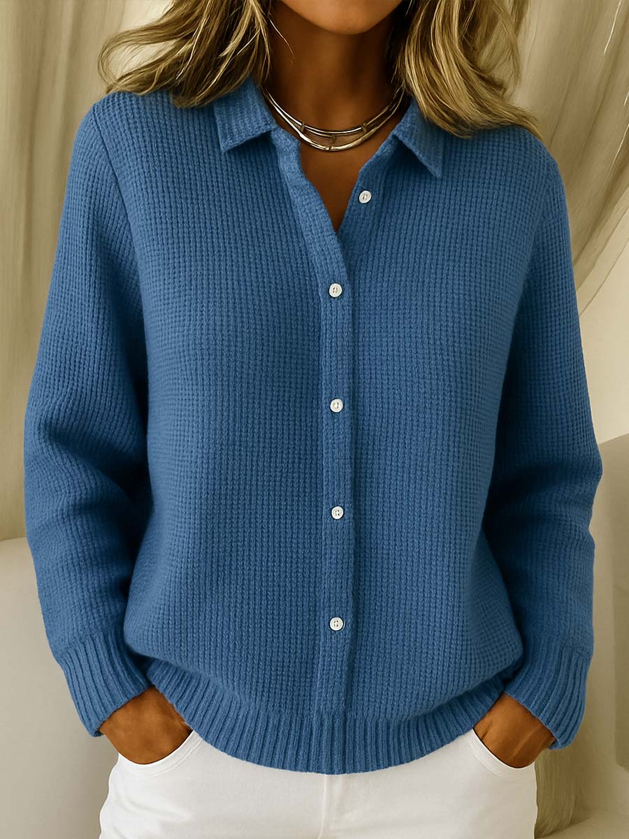 Women's Knit Cardigan Button Front by Selouva