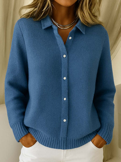 Women's Knit Cardigan Button Front by Selouva