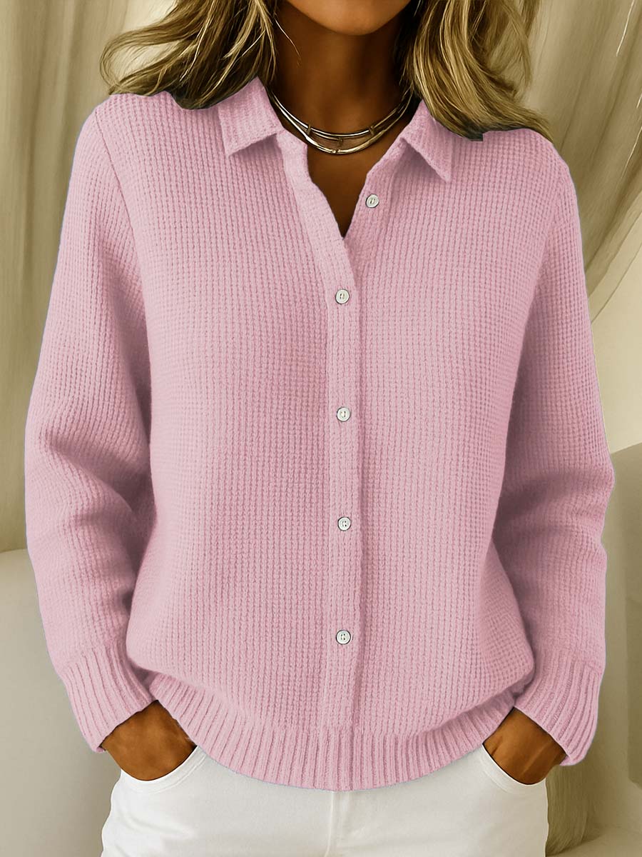 Women's Knit Cardigan Button Front by Selouva