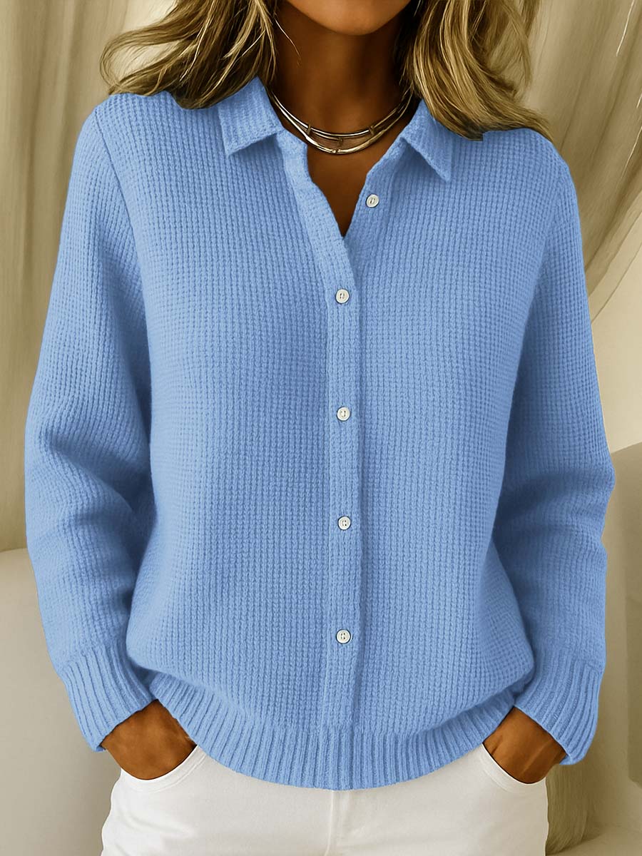 Women's Knit Cardigan Button Front by Selouva