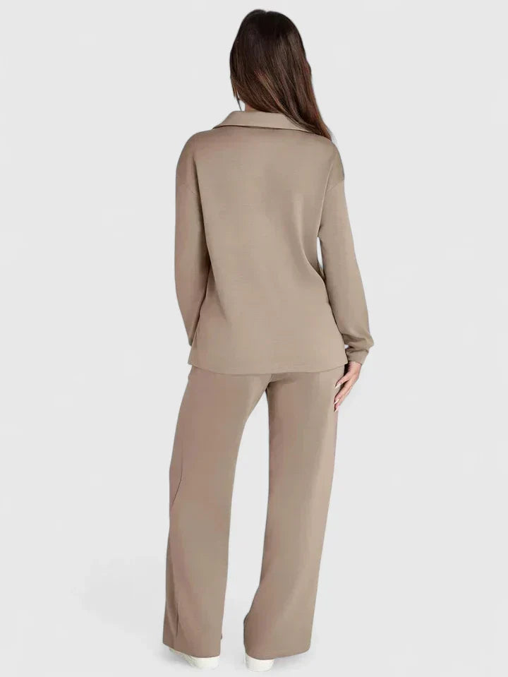 Women's Knit Loungewear Set Drawstring by Selouva