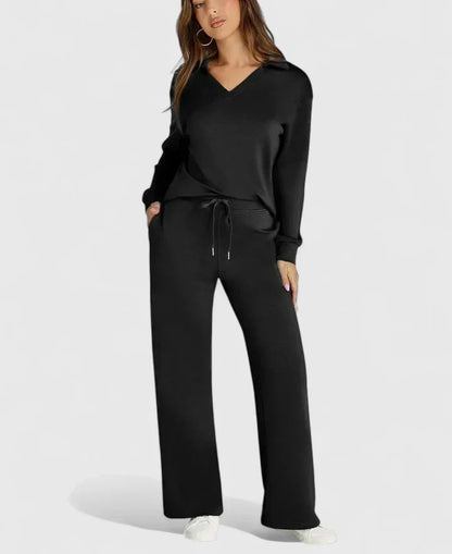 Women's Knit Loungewear Set Drawstring by Selouva