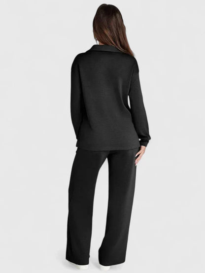 Women's Knit Loungewear Set Drawstring by Selouva