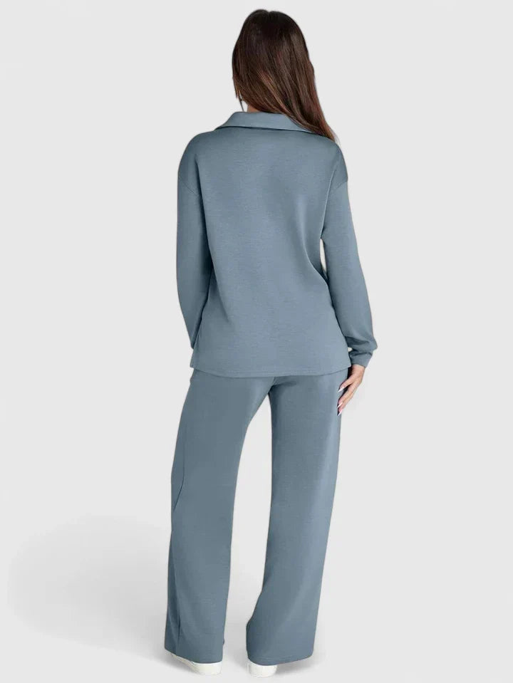 Women's Knit Loungewear Set Drawstring by Selouva