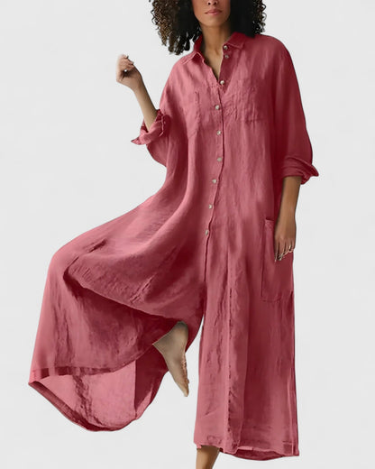 Women's Lightweight Jumpsuit Dress for Summer by Selouva
