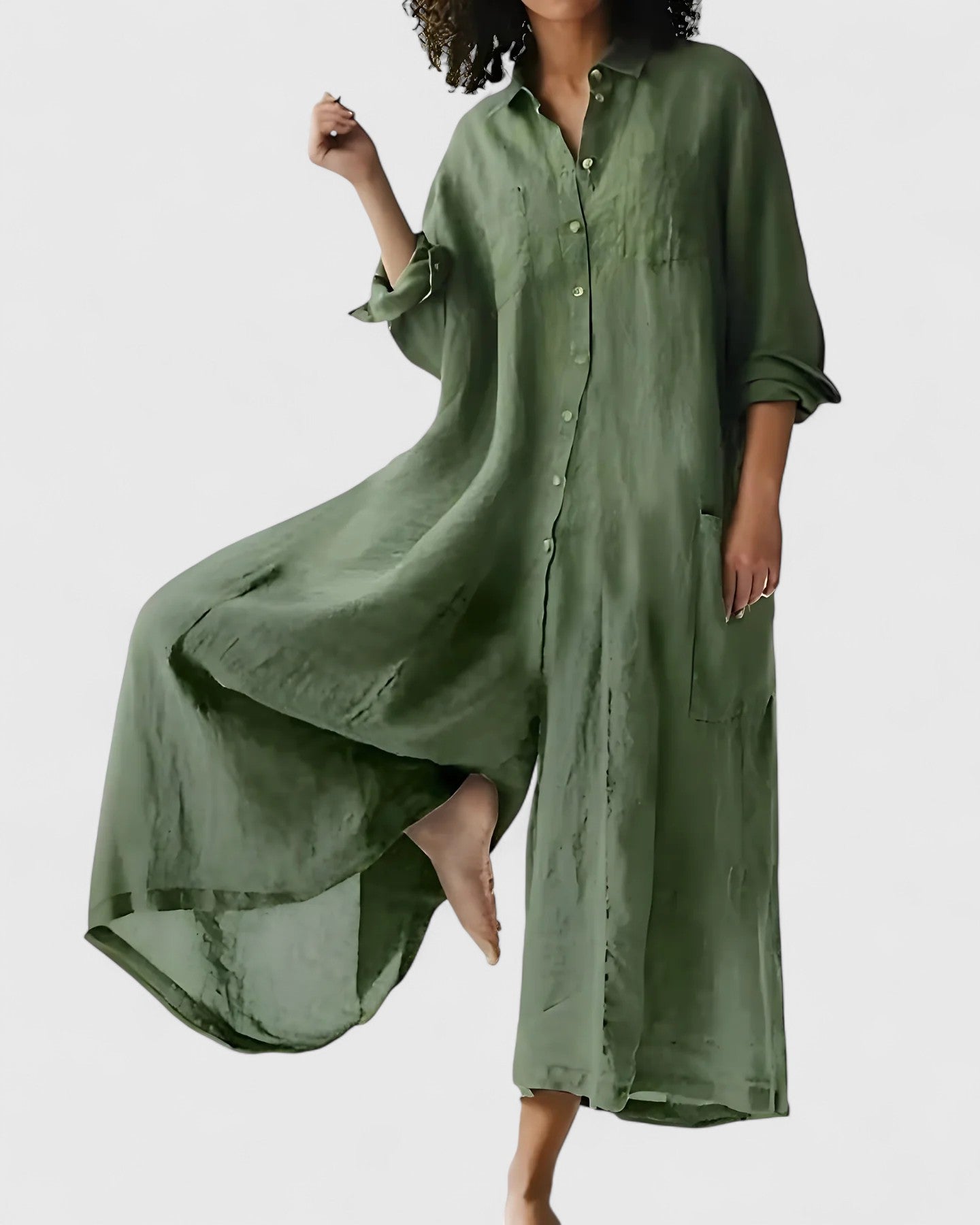Women's Lightweight Jumpsuit Dress for Summer by Selouva