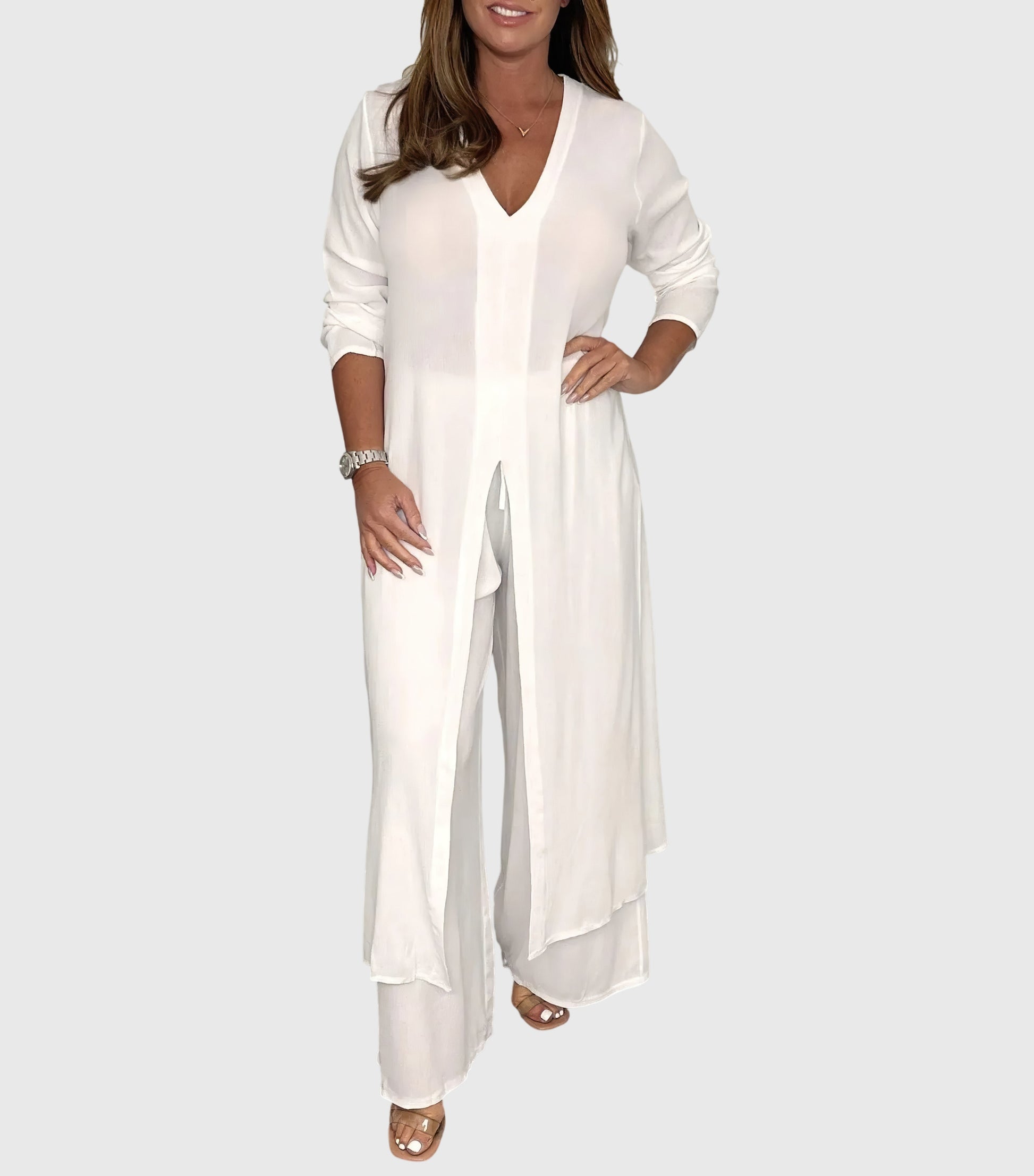 Women's Linen 2pc Set for Spring by Selouva