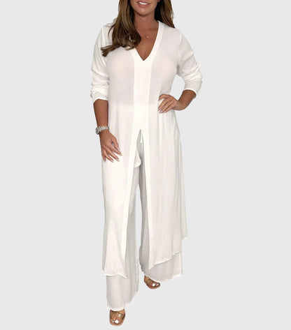 Women's Linen 2pc Set for Spring by Selouva