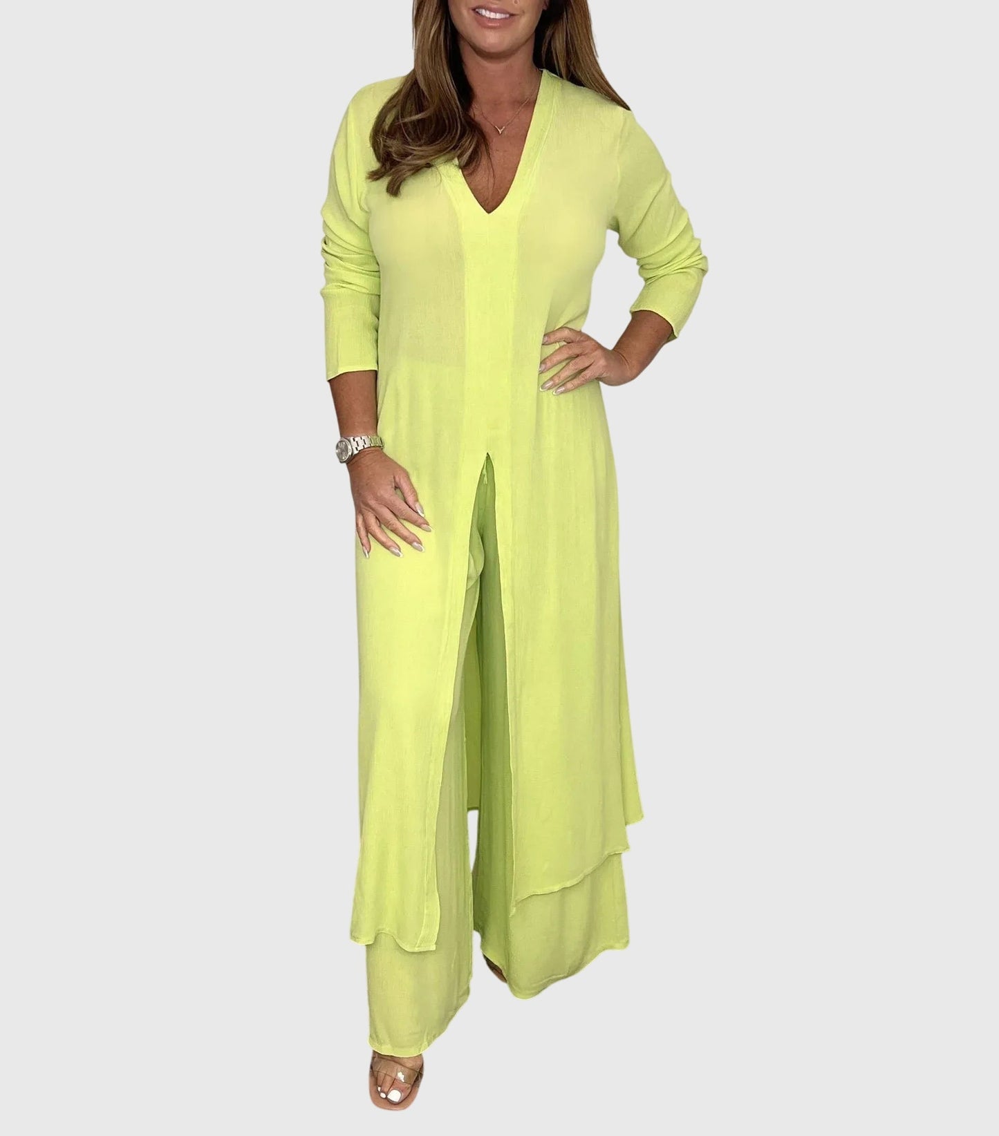 Women's Linen 2pc Set for Spring by Selouva