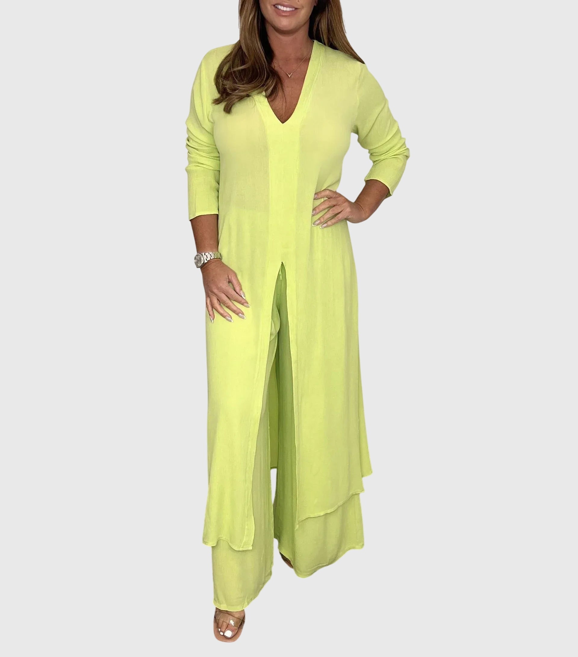 Women's Linen 2pc Set for Spring by Selouva