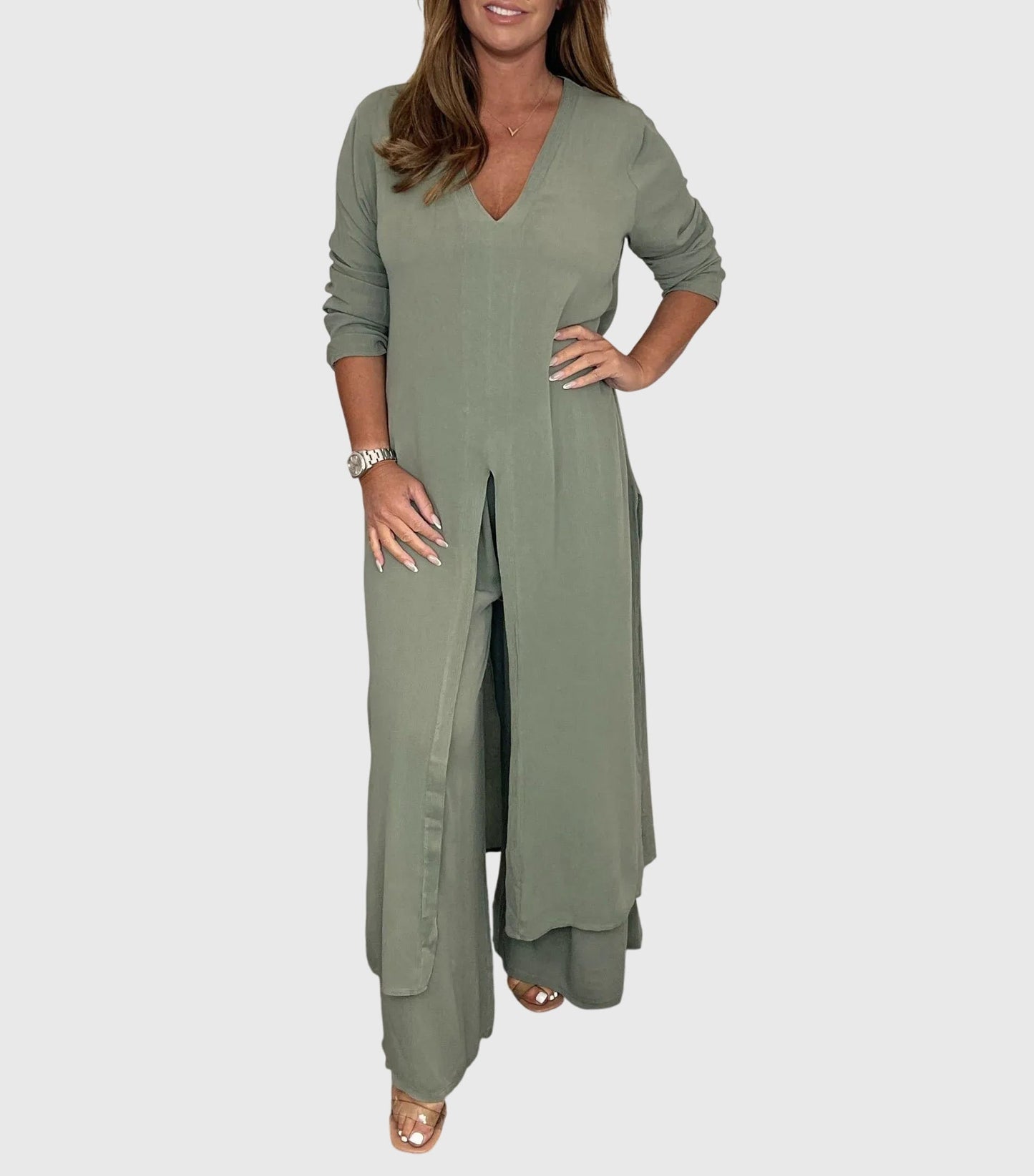 Women's Linen 2pc Set for Spring by Selouva