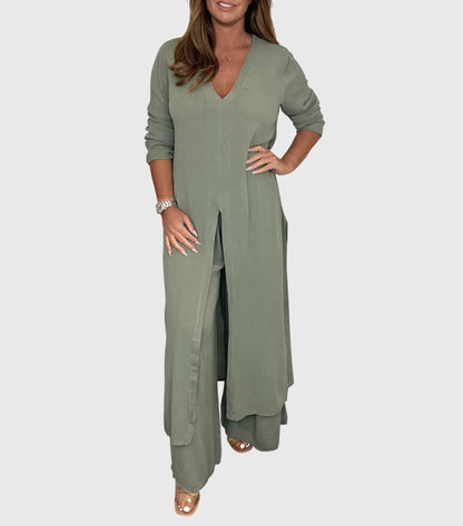 Women's Linen 2pc Set for Spring by Selouva