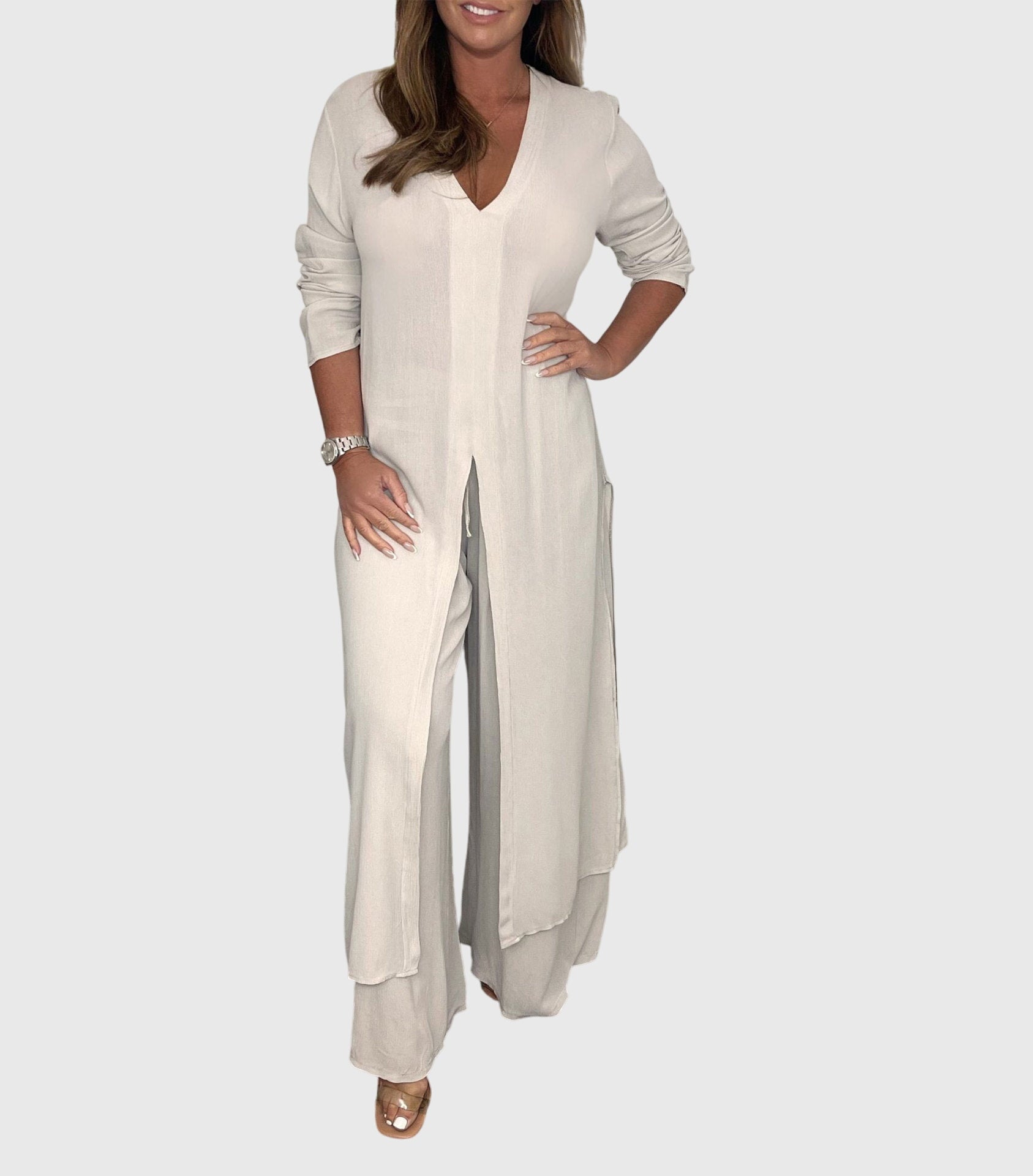Women's Linen 2pc Set for Spring by Selouva