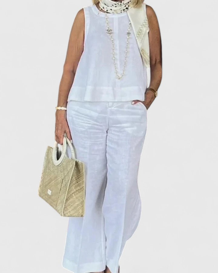 Women's Linen Look Set - Relaxed Fit by Selouva