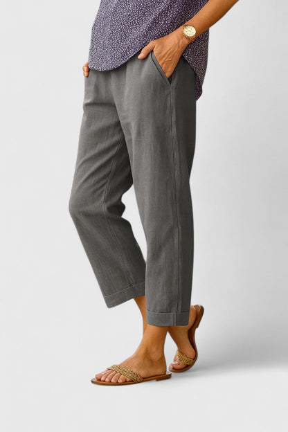 Marivela Elegant Lightweight Pants For Spring And Summer Relaxed Fit by Selouva