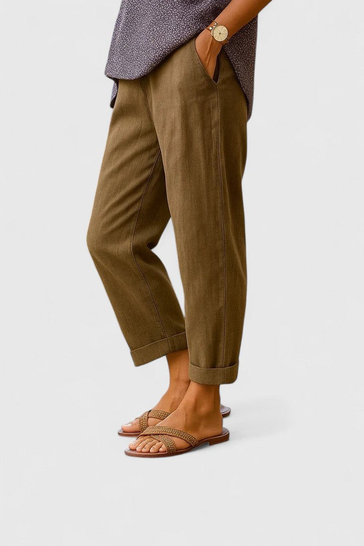 Marivela Elegant Lightweight Pants For Spring And Summer Relaxed Fit by Selouva