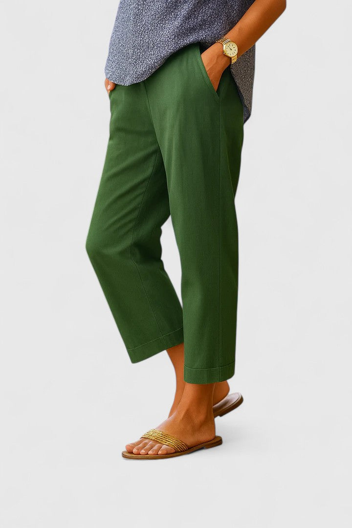 Marivela Elegant Lightweight Pants For Spring And Summer Relaxed Fit by Selouva