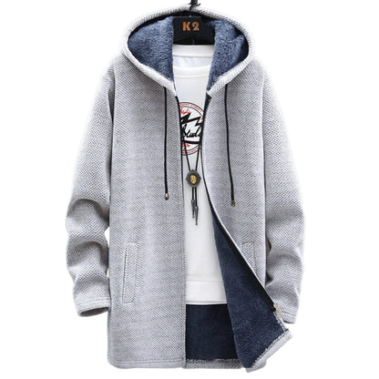 Rosie Longline Zip Hoodie With Cozy Fleece Lining For Warmth by Selouva