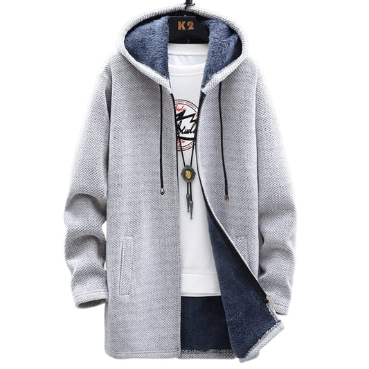Rosie Longline Zip Hoodie With Cozy Fleece Lining For Warmth by Selouva