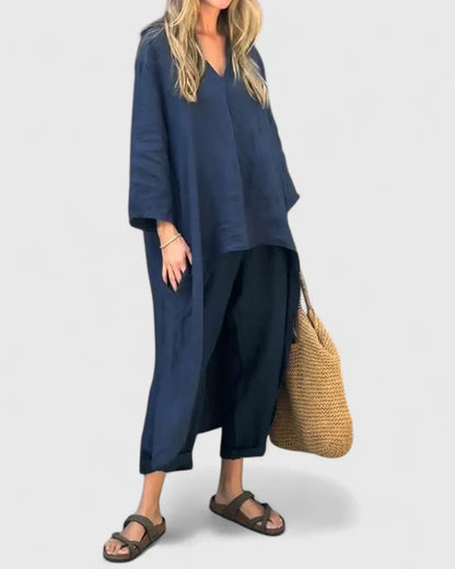 Women's Navy Two-Piece Set with Ease by Selouva