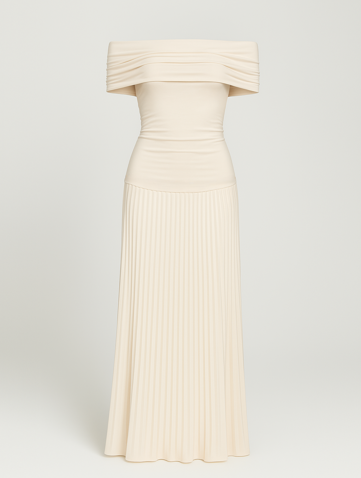 Bella | Women's Wedding Guest Pleated Maxi Dress by Selouva