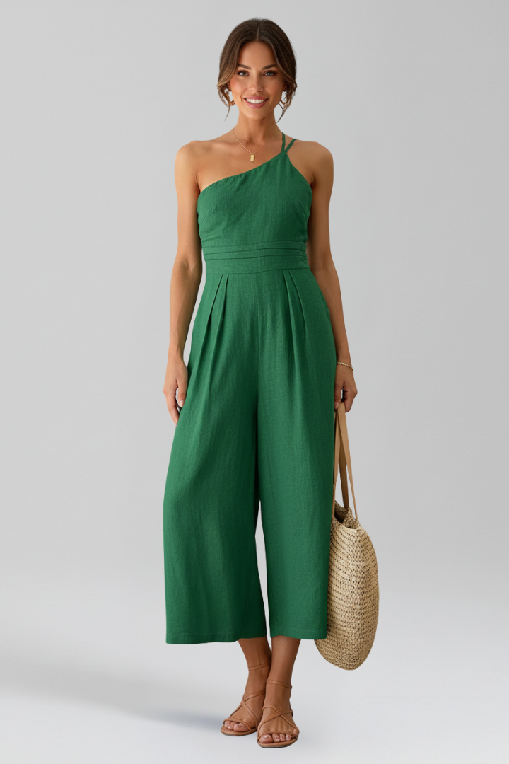Women's One-Shoulder Jumpsuit by Selouva
