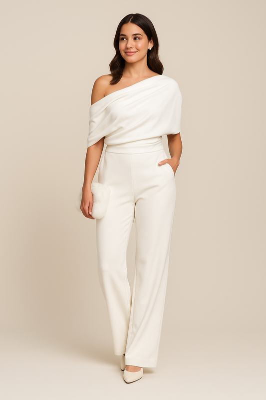 Women's One-Shoulder Jumpsuit by Selouva