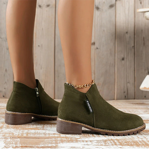 Maele Orthopedic Boots For Women Elegant Low Heel Ankle Boots by Selouva
