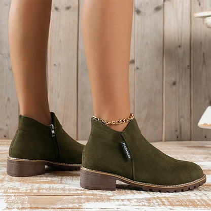 Maele Orthopedic Boots For Women Elegant Low Heel Ankle Boots by Selouva