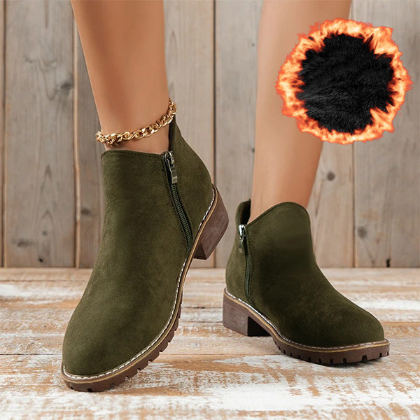 Maele Orthopedic Boots For Women Elegant Low Heel Ankle Boots by Selouva