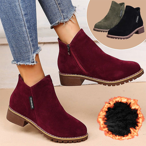 Maele Orthopedic Boots For Women Elegant Low Heel Ankle Boots by Selouva