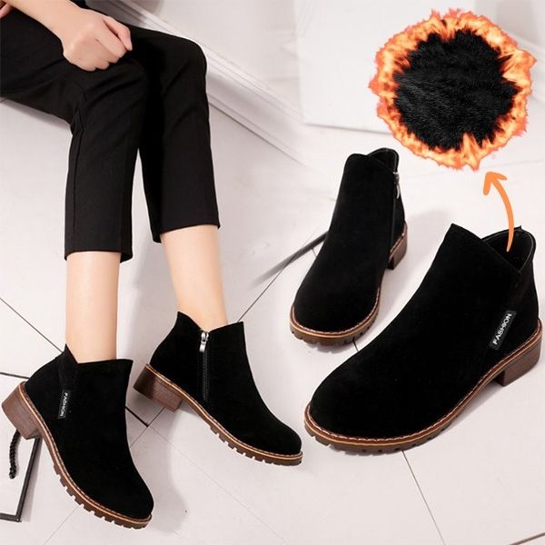 Maele Orthopedic Boots For Women Elegant Low Heel Ankle Boots by Selouva