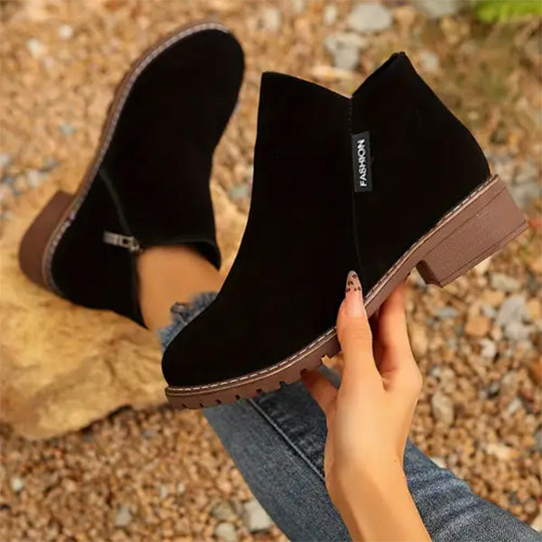 Maele Orthopedic Boots For Women Elegant Low Heel Ankle Boots by Selouva