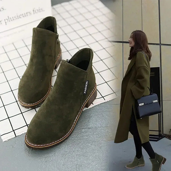 Maele Orthopedic Boots For Women Elegant Low Heel Ankle Boots by Selouva