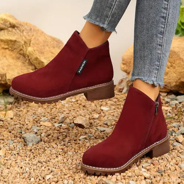 Maele Orthopedic Boots For Women Elegant Low Heel Ankle Boots by Selouva