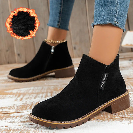 Maele Orthopedic Boots For Women Elegant Low Heel Ankle Boots by Selouva