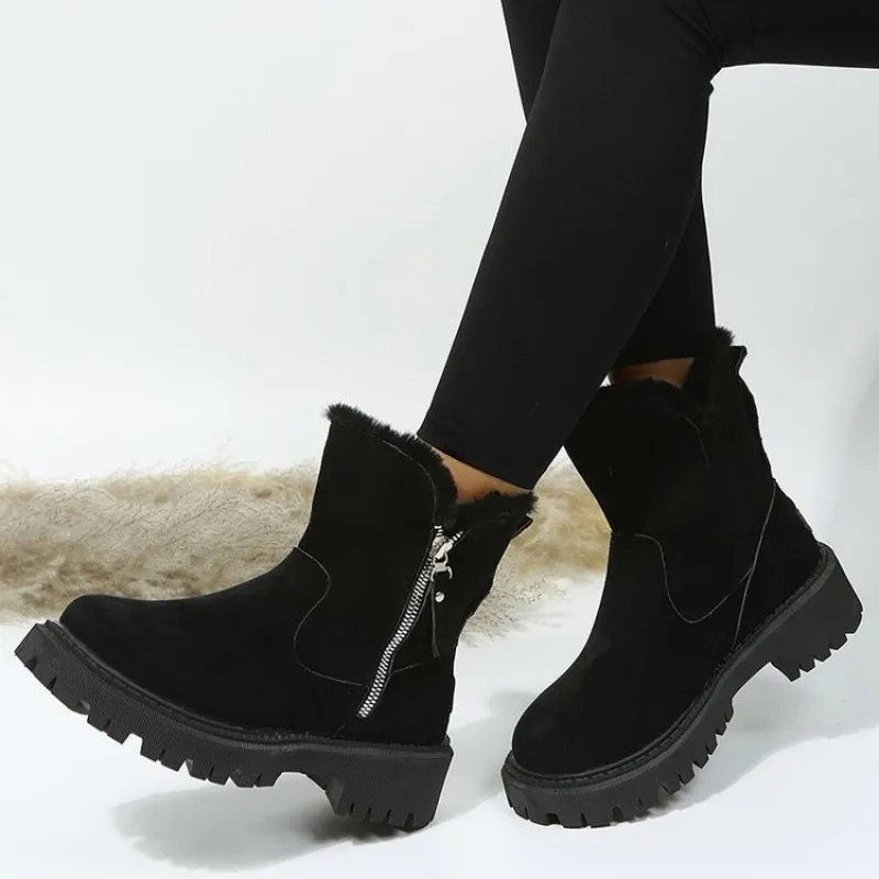Aylen Orthopedic Winter Boots For Women Warm Faux Fur Lined Ankle Boots by Selouva