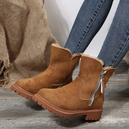 Aylen Orthopedic Winter Boots For Women Warm Faux Fur Lined Ankle Boots by Selouva