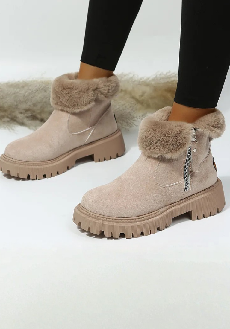 Aylen Orthopedic Winter Boots For Women Warm Faux Fur Lined Ankle Boots by Selouva