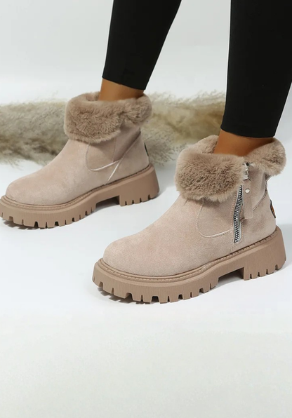 Aylen Orthopedic Winter Boots For Women Warm Faux Fur Lined Ankle Boots by Selouva