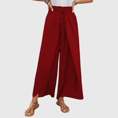 Chiara Stylish Palazzo Pants High Waist Wide Leg Trousers by Selouva