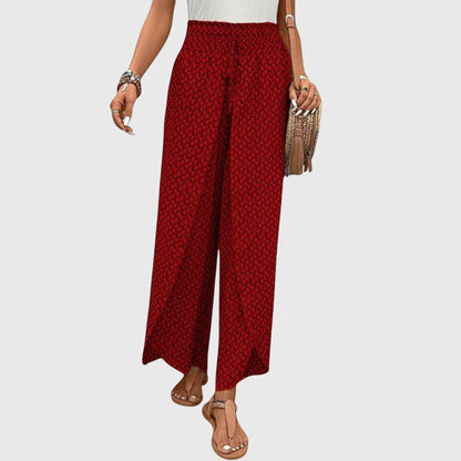 Chiara Stylish Palazzo Pants High Waist Wide Leg Trousers by Selouva