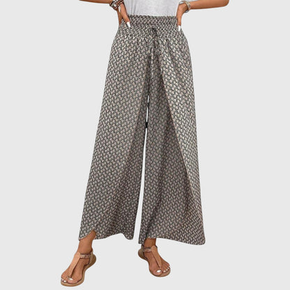 Chiara Stylish Palazzo Pants High Waist Wide Leg Trousers by Selouva