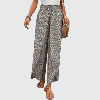 Chiara Stylish Palazzo Pants High Waist Wide Leg Trousers by Selouva