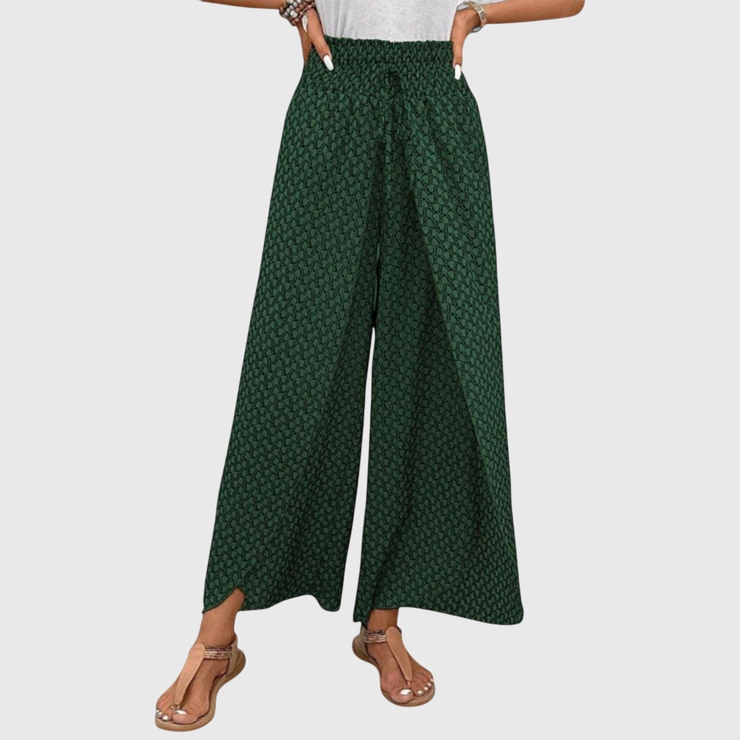 Chiara Stylish Palazzo Pants High Waist Wide Leg Trousers by Selouva