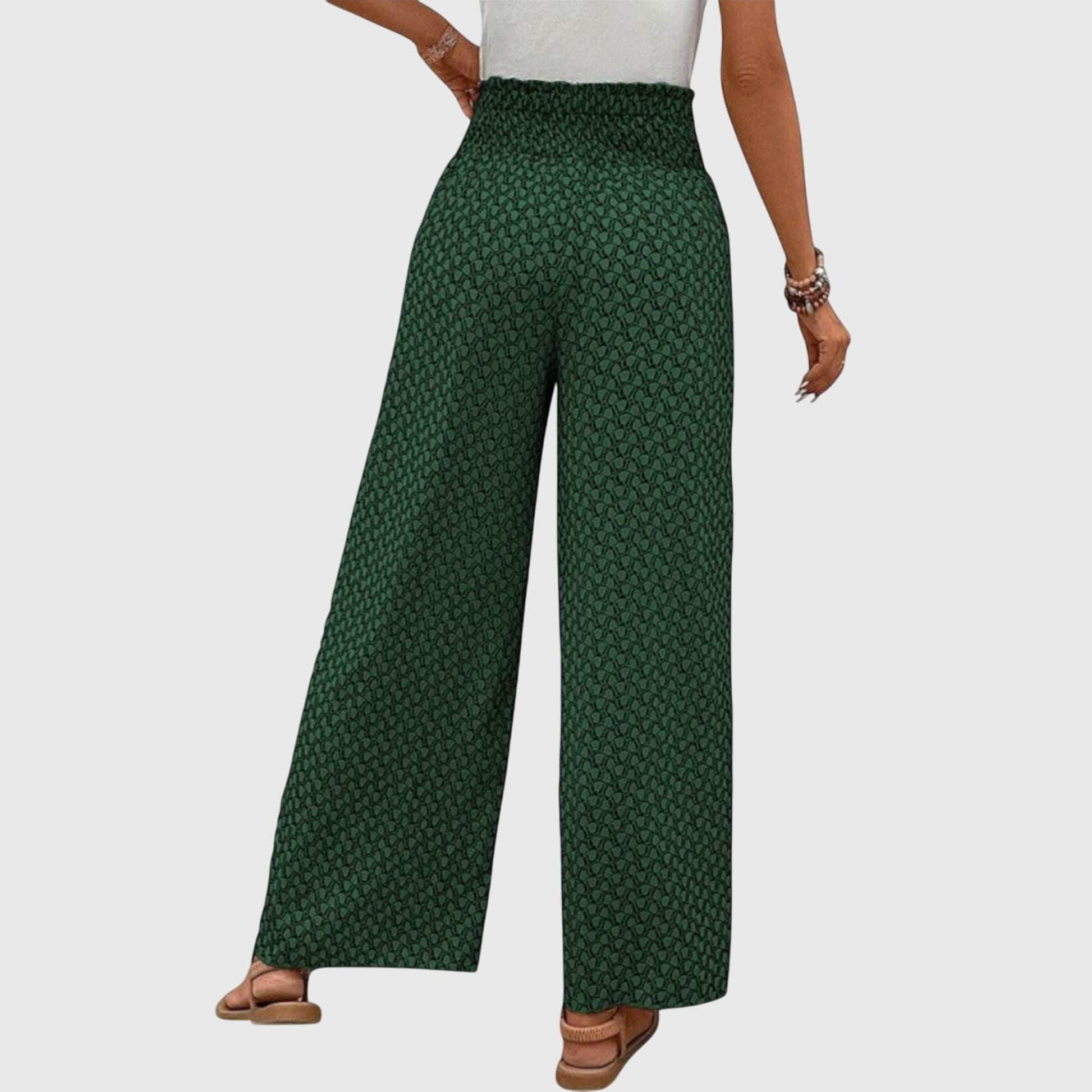 Chiara Stylish Palazzo Pants High Waist Wide Leg Trousers by Selouva