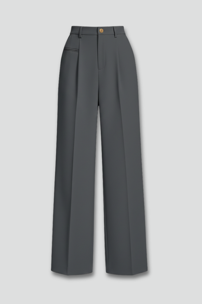 Blair Women's Palazzo Trousers With Front Pleats And Back Pockets by Selouva
