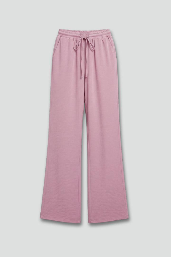 Caroline Women's Casual Palazzo Trousers With Drawstring Waist And Pockets by Selouva