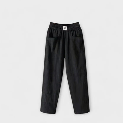 Maya Elegant Elastic Waist Pants for Women in Vibrant Colors by Selouva
