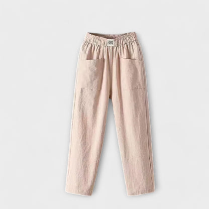 Maya Elegant Elastic Waist Pants for Women in Vibrant Colors by Selouva
